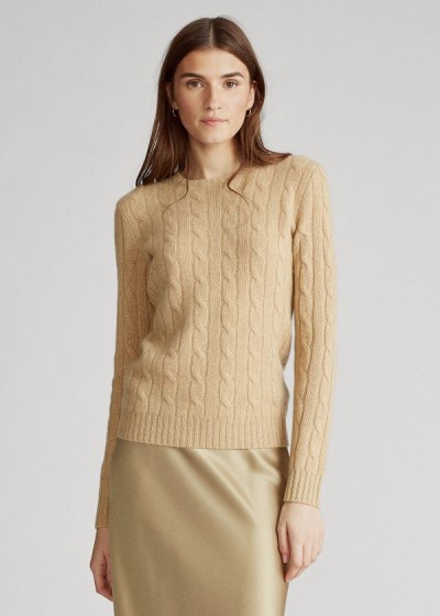 Dámské Svetr Polo Ralph Lauren Cable-Knit Cashmere - 52791-QWTN